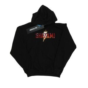 DC Comics Womens/Ladies Shazam Movie Logo Hoodie / Black